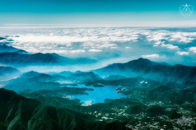 南投縣日月潭(農林航空測量所 提供)